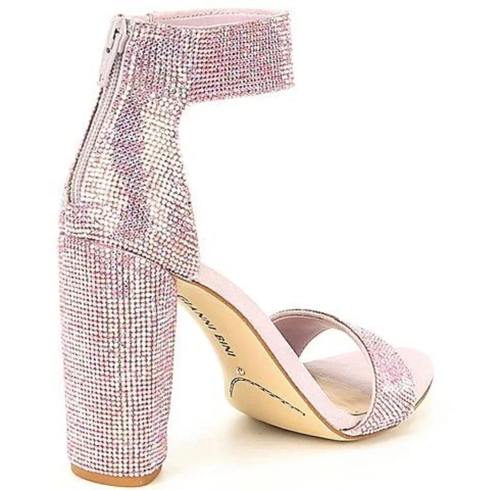 NEW Gianni Bini Ronilynn Rhinestone Bling Jewel Embellished Dress Sandals